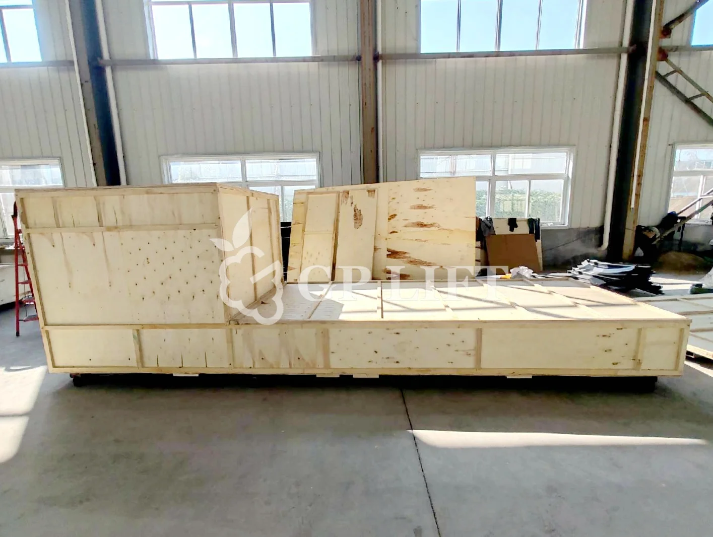 300kg-3t Load 3.5m-15m Height Wall Mounted Guide Rail Lift Platform ...