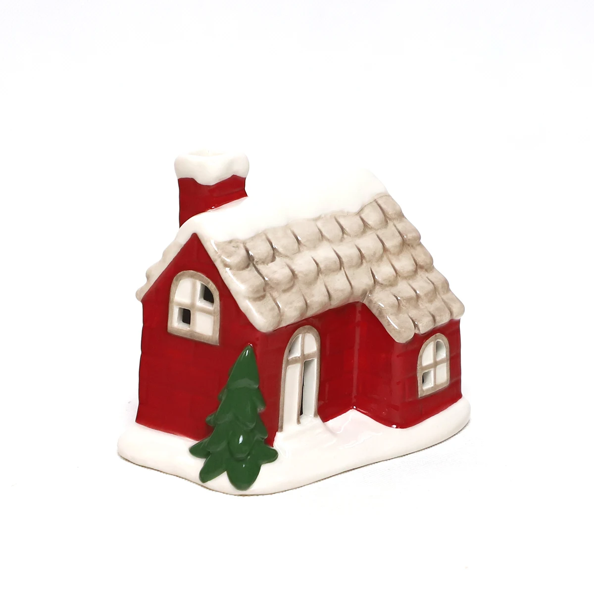 2023 christmas decoration village houses customized christmas ornament ceramic christmas houses