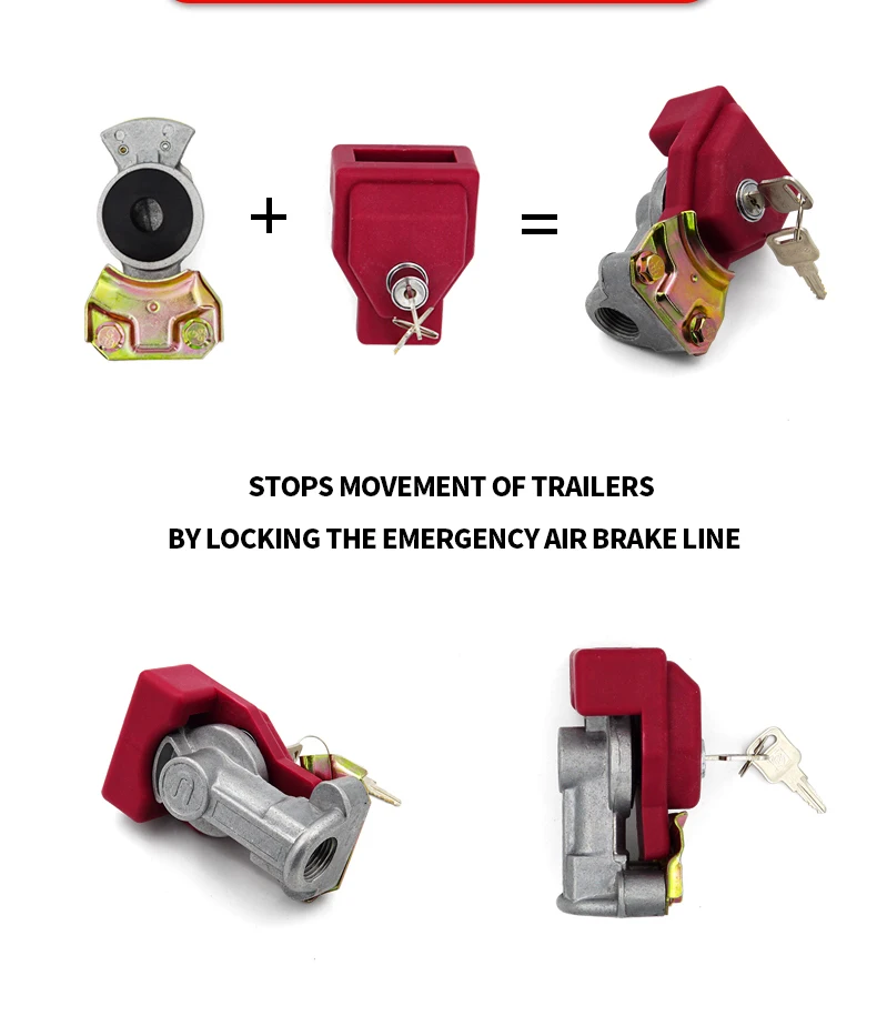 Red Pp Plastic Air Brake Glad Hand Gladhand Lock For Tractor Trailer Buy Gladhand Lock,Glad