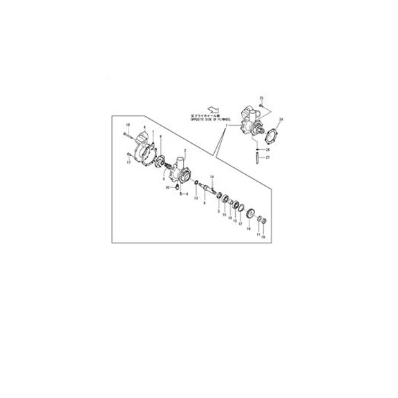 Nut M20 26736-200002 for Yanmar 6HAL2 6HAL2-WHT Engine High Performance Engine Parts