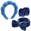 Correa de muñeca con interfaz de costura, juego de 4 piezas, azul oscuro