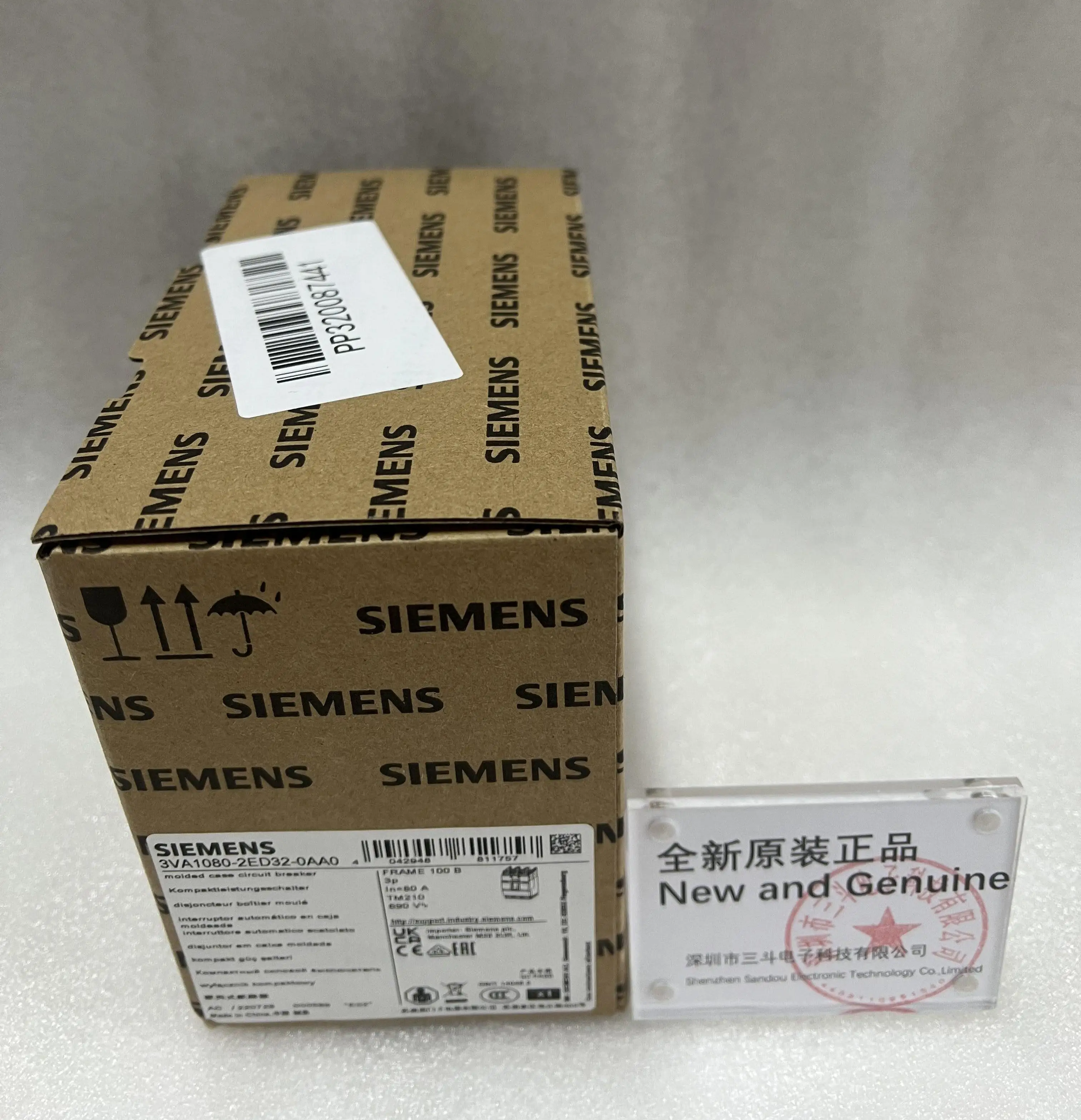 Siemens Molded Case Circuit Breaker 3VA1080-2ED32-0AA0 Siemens Molded Case Circuit Breaker 3VA1080-2ED32-0AA0