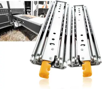 225kg 76mm Lock In Lock Out Heavy Duty Ball Bearing Full Extension Telescopic Drawer Slide Rail