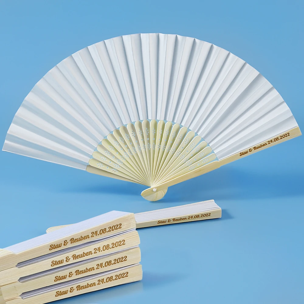 Paper Fan, DIY Blank Paper Fan Folding Paper Fan Paper Color