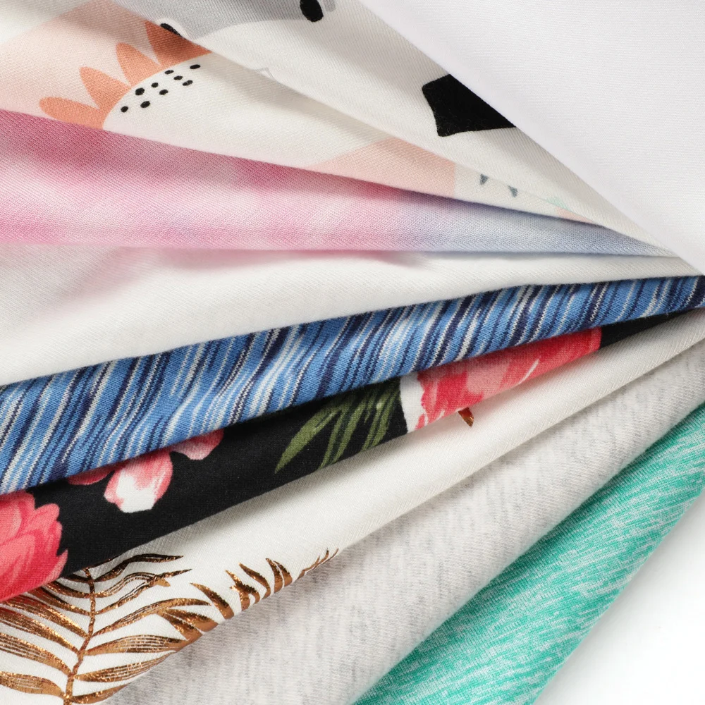 Eco-friendly OEM ODM Organic Bamboo Fiber Fabric for Garment, Jersey Terry Rib Knit Fabric Manufacturer/ manufacture