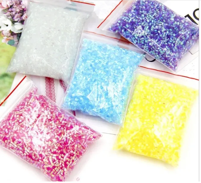 500 Gr Diy Slime Decals Crispy Bingsu Beads Plastic Tube Soft Slime ...