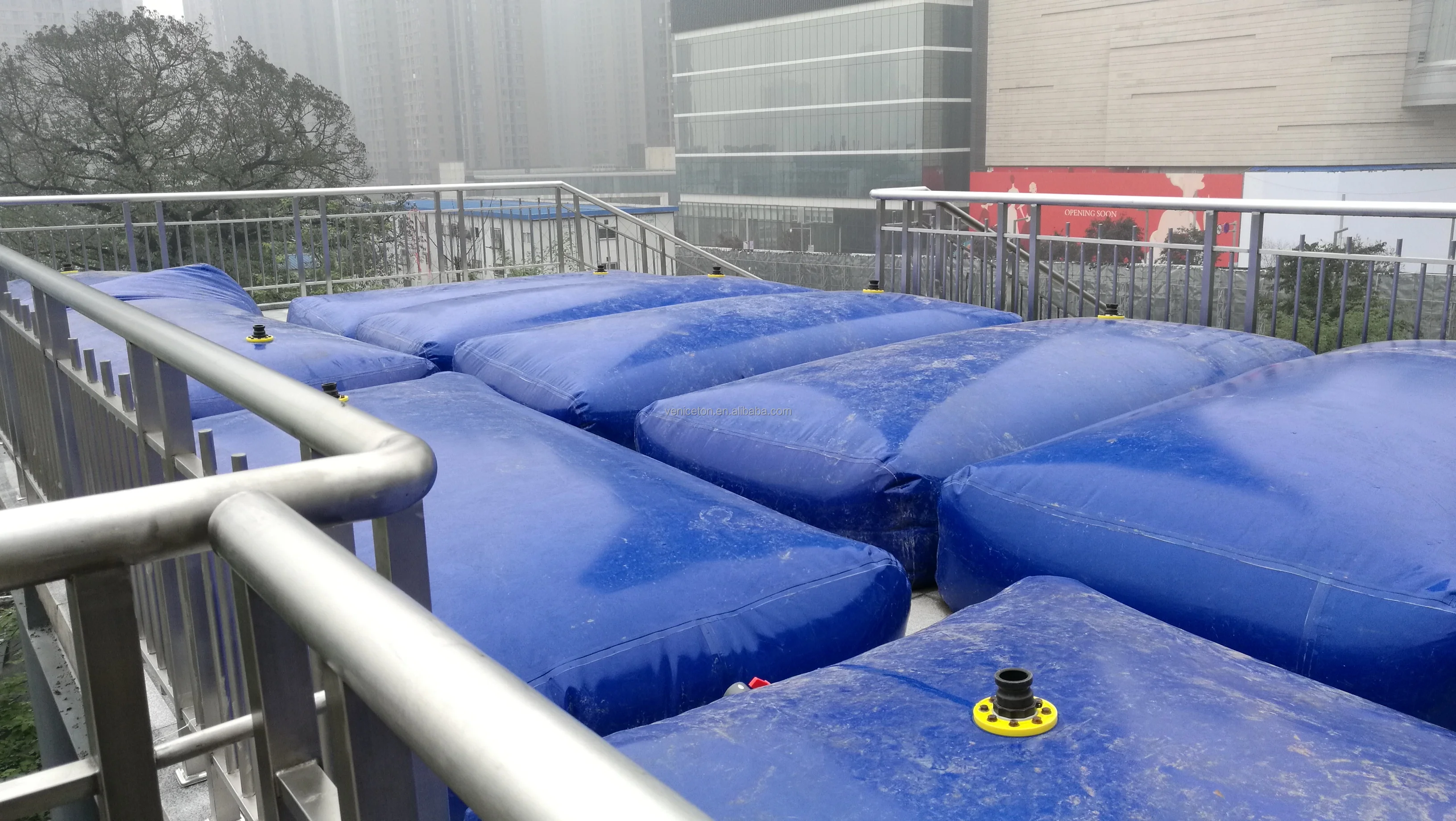 Collapsible water tank 100L -50,000L PVC tarpaulin Inflatable watertank bladder 13