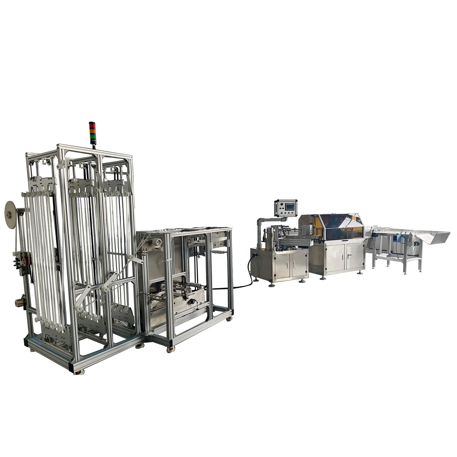 Бумажная солома с частотным контролем делая машину бумажная полосатая Синяя