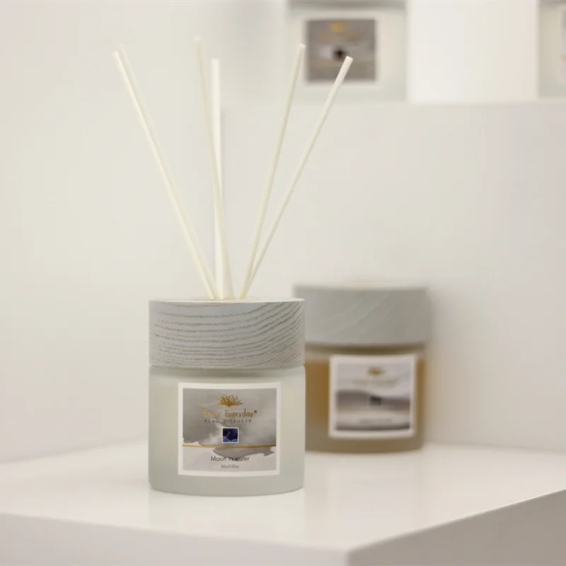 product enjoy everyday private label perfume ornament reed diffuser bulk purchase luxury wooden lid custom scents reed diffuser-5