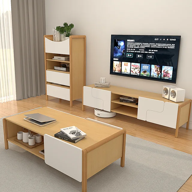Modern Solid Wood Center TV stands Living Room Furniture Sets TV Cabinet