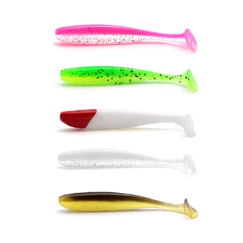 New T-tail Soft Bait Freshwater Bottom Fishing Fish Lure Soft Worm Lead Head Hook Micro Casting Bass Live Bait – Soft Lure – view 2