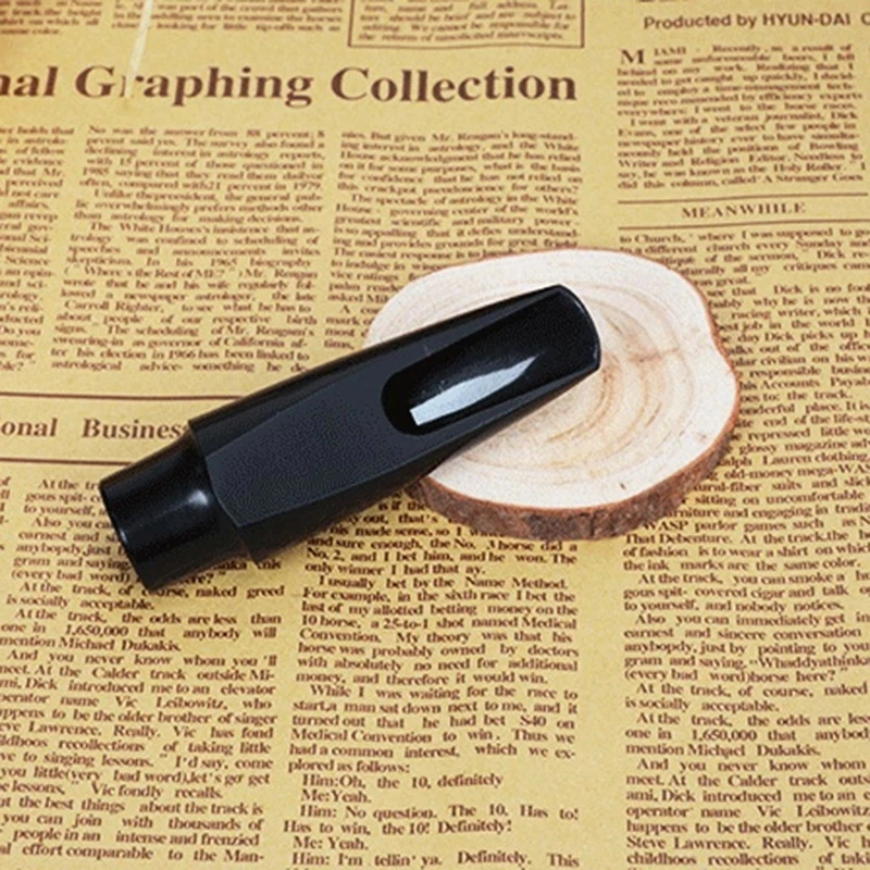 Мундштук для саксофона Alto Sax, пластиковый мундштук с крышкой и металлической пряжкой