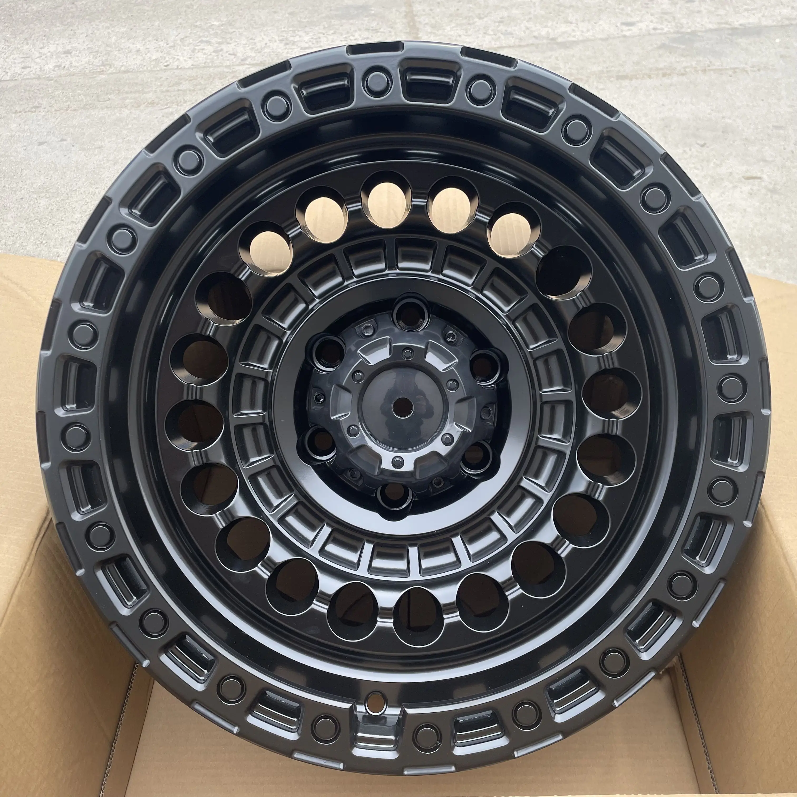17 Inch 4x4 Pickup Off-road Wheels High Load 6x139.7 Matte Black for ...