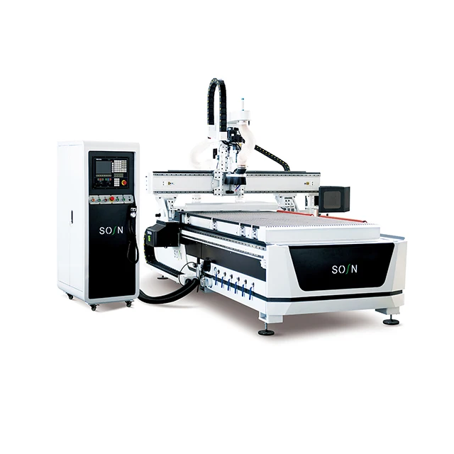 Cnc Router Running Heavy Duty Multifunction CNC Router Machine Wood ATC Router Run ...