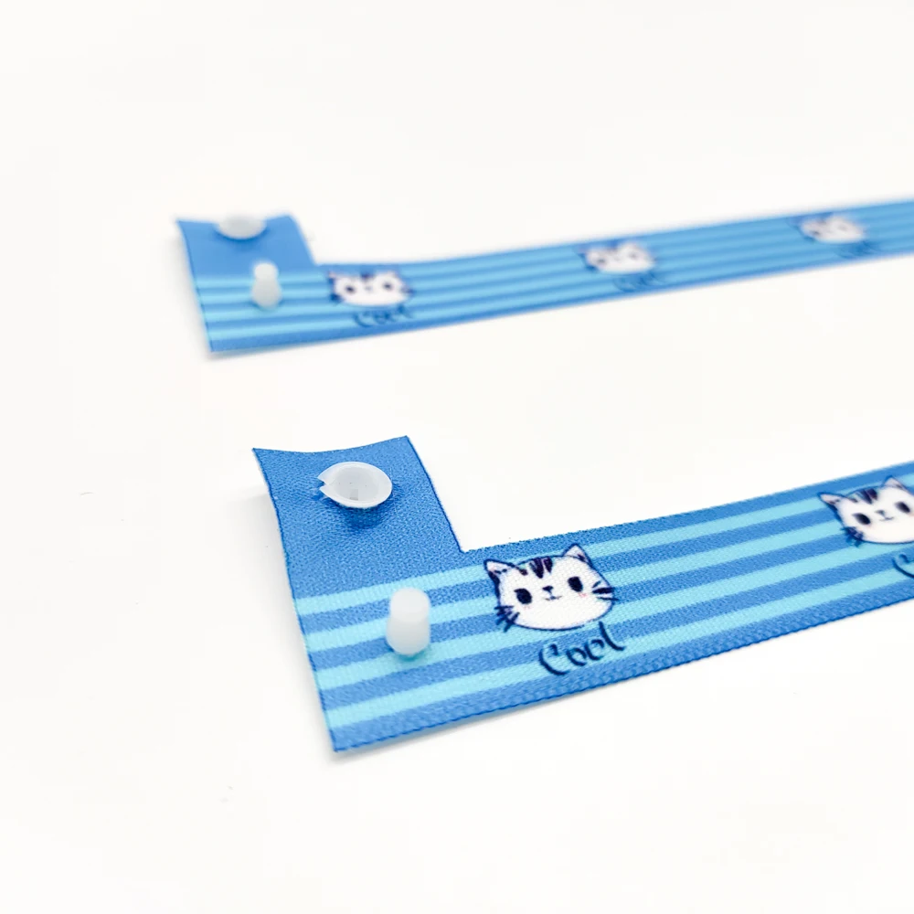 product hot selling customized l shaped hand bracelet sublimation printing logo satin woven festival event wristband for promotional use-3