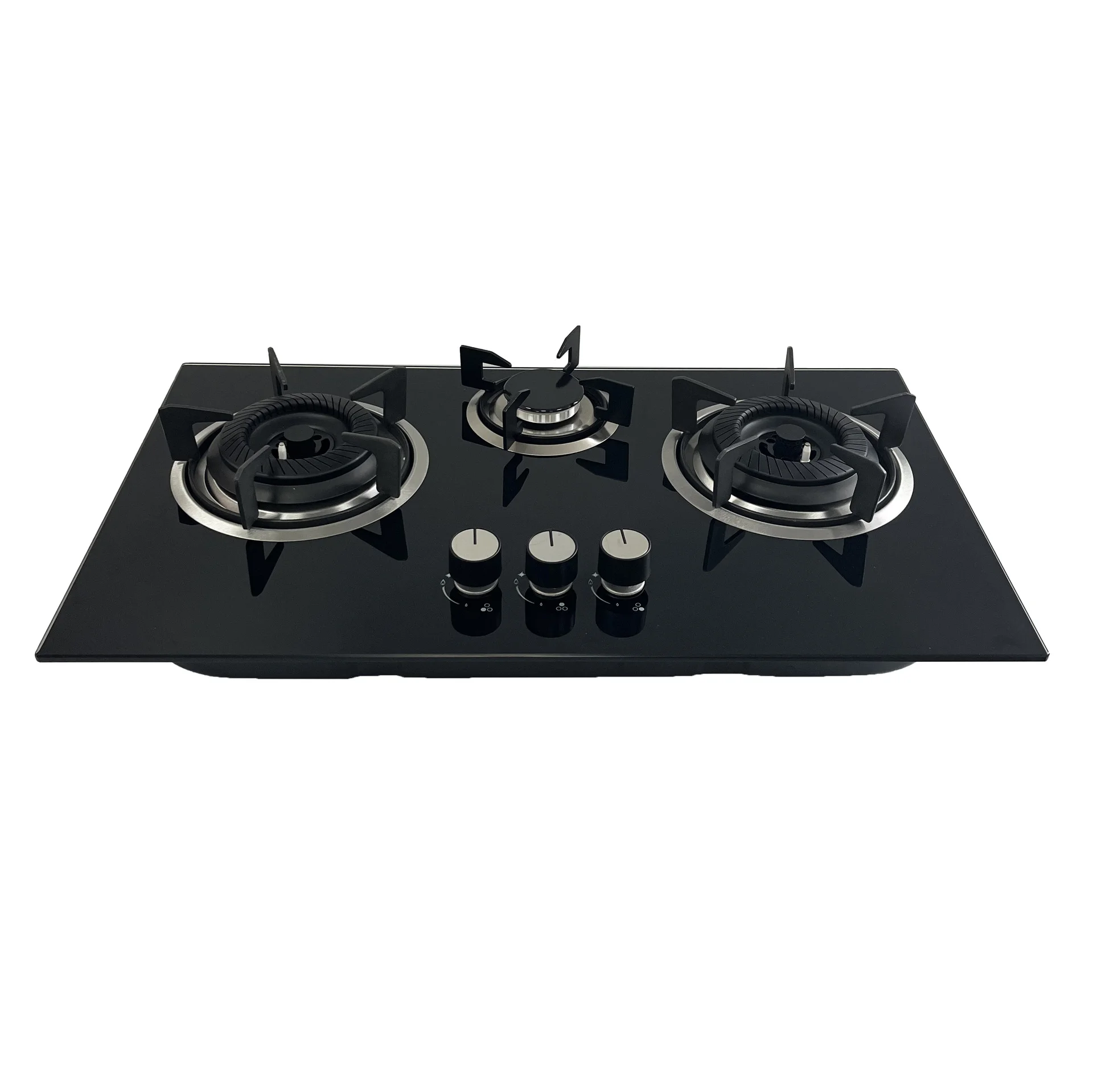 For Burner Gas Stove for Home and Outdoor Use Natural Gas Cooker with Metal  Knobs Cast Iron Electric Cooktops