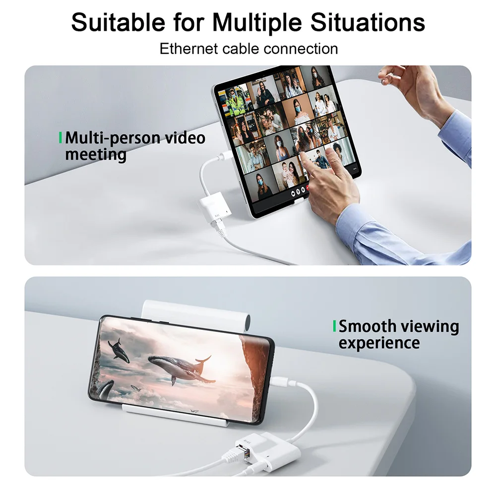 Type C To Rj45 Adapter Usb C Otg Adapter Pd Usb Otg