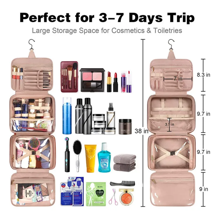 Custom Luxury Portable Folding Makeup Storage Organizer Stand Up