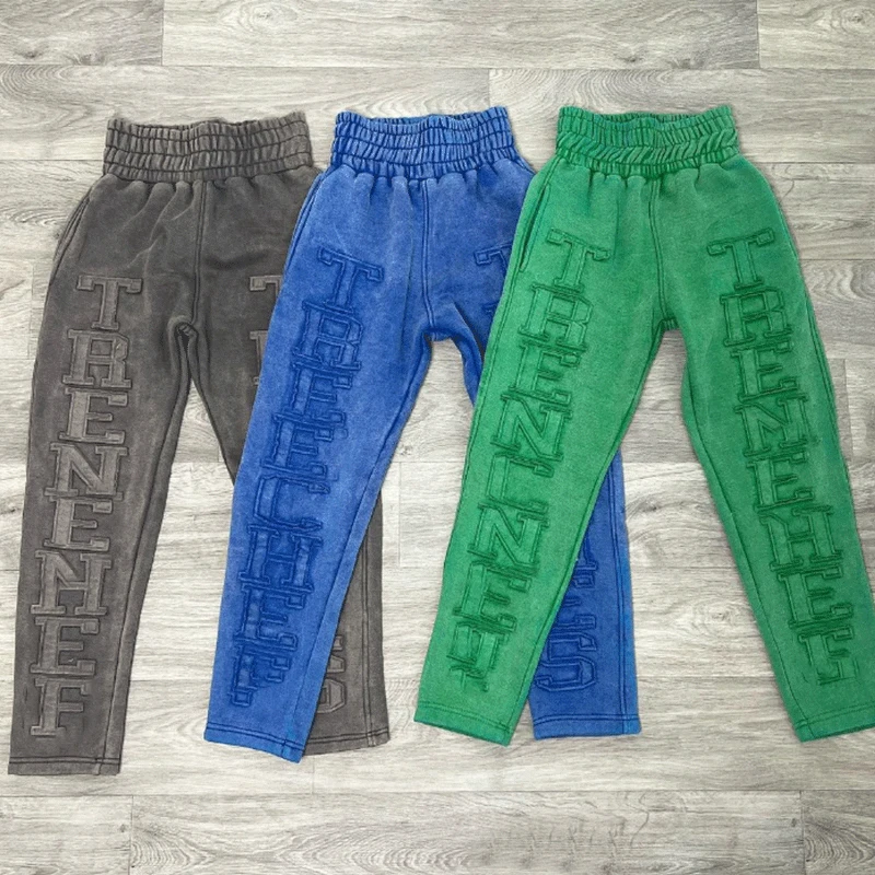 Custom Applique Embroidered Patches Jogging Sweatsuits Unisex Track