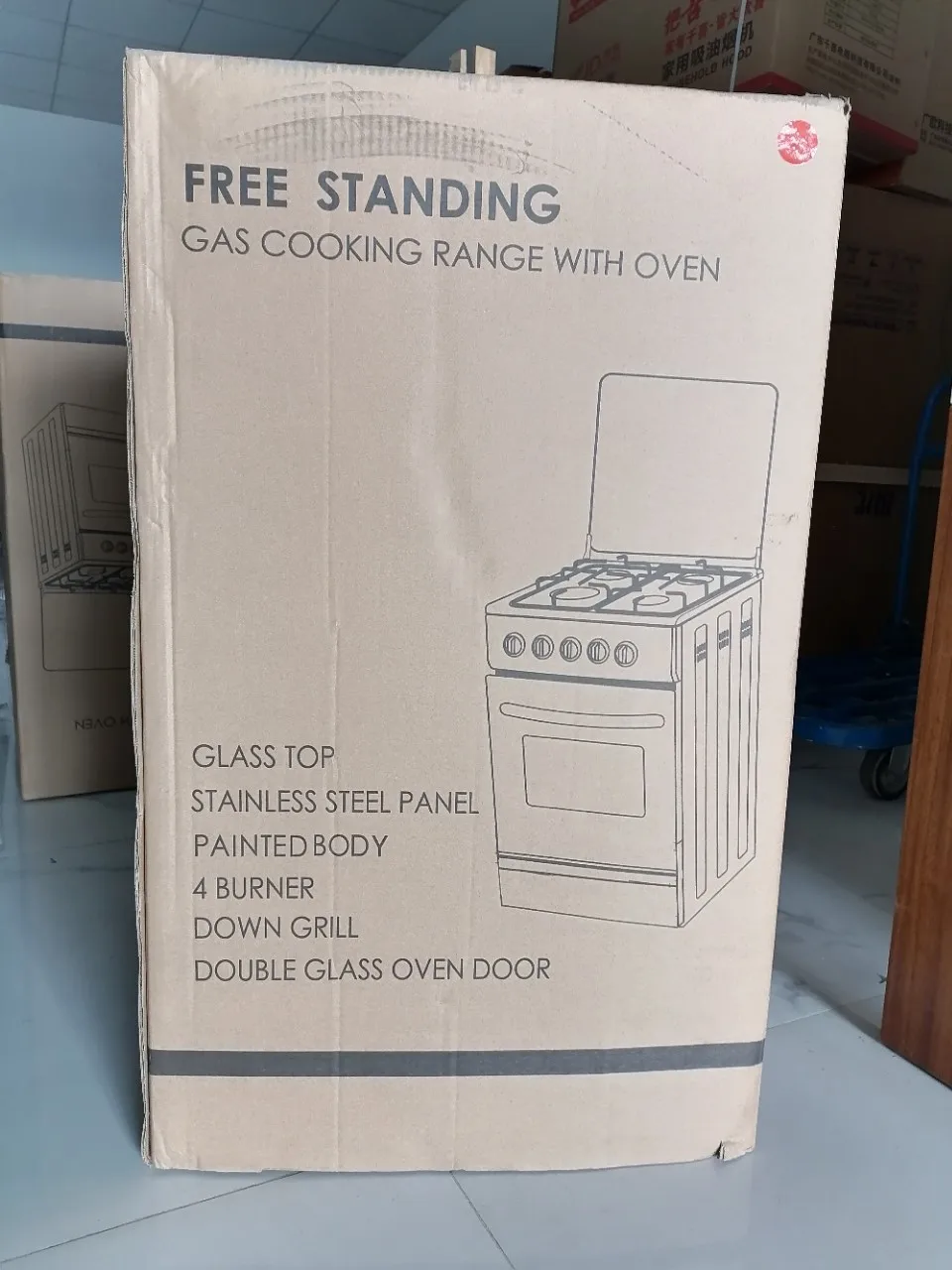 Freestanding 4 Gas Burner Oven Smart Stainless Steel Range Gas And