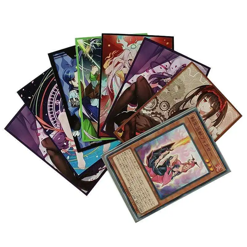 yugioh anime style card sleeves Amazon.com: Black Card Sleeve 200 Pack Compatible with Yu-gi-oh Card Sleeve  Japanese Small Card Sleeves 62x89mm, Back Textured Perfect Shuffling,  Protect Your Japanese Sized Trading Cards Photocard Never Tear : Toys & main image 0