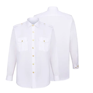 Summer Long Sleeve Safety Work Overalls Uniforms Work Wear Top  Work Vintage Jacket White National Patrol Security Uniforms