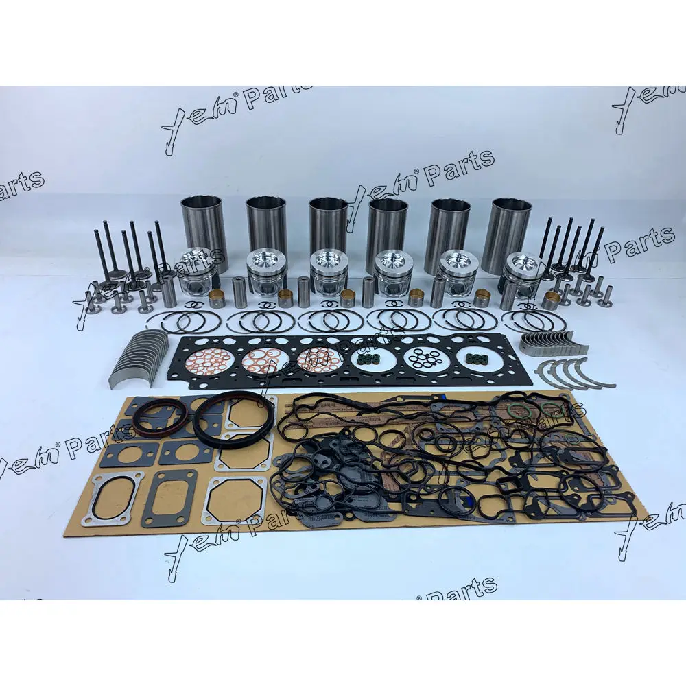 Overhaul Kit With Piston Rings Liner Bearing Valves Gasket Kit Fit for Volvo D6E Diesel Machinery Engine Parts