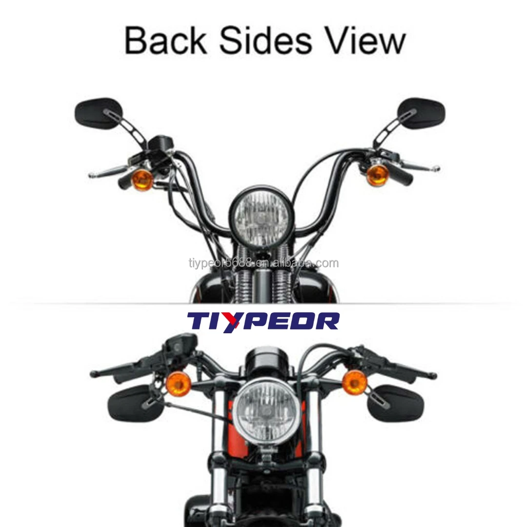 product tiypeor motorcycle accessories side mirror cnc suitable for harley kawasaki motorcycle rearview mirror-2