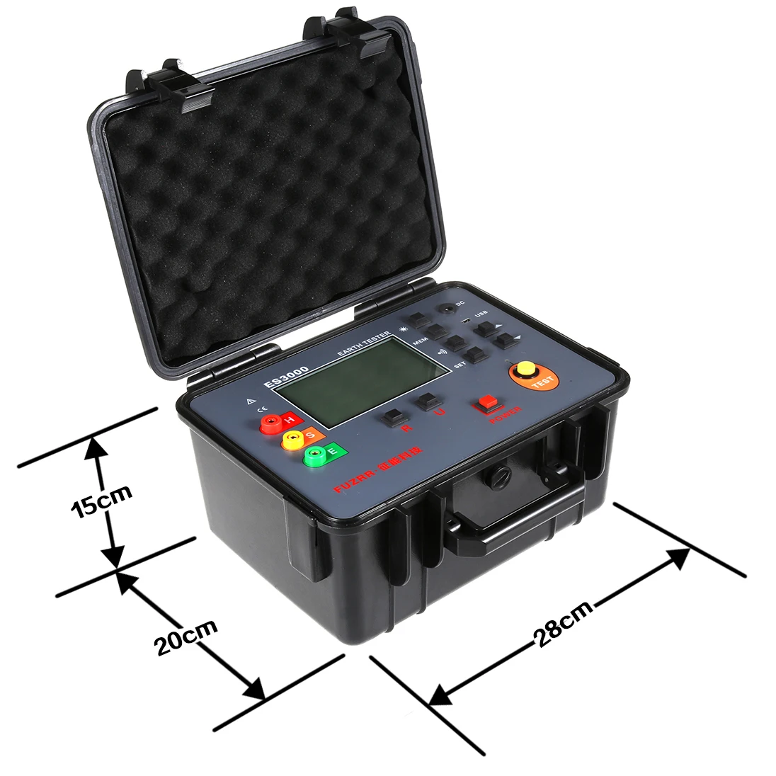 UNI-T UT521 Digital Insulation Earth Resistance Tester Data Hold Storage Current Ohm Ammeter LCD Backlight Low Voltage Display