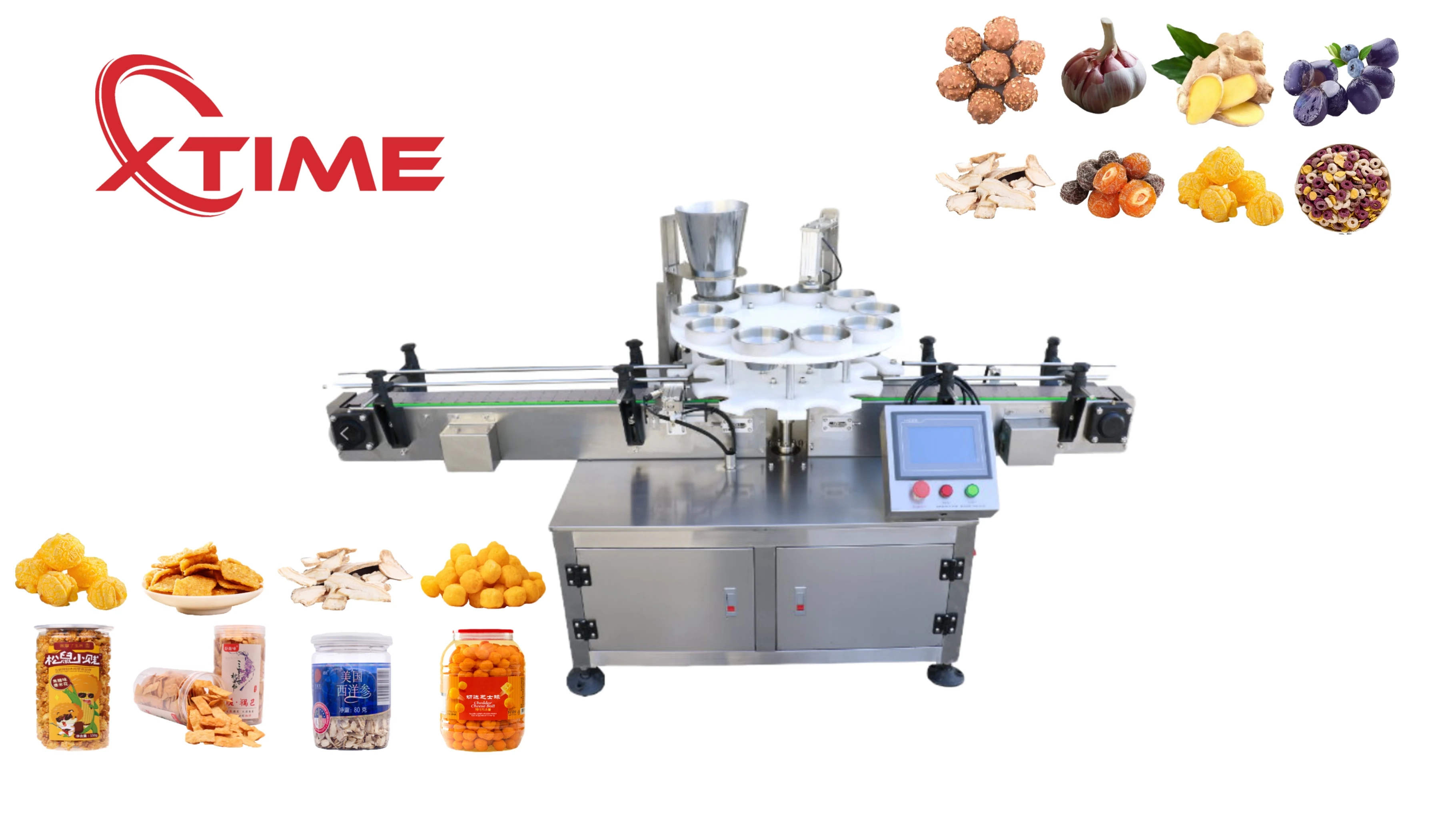 Turntable Type Granule Feeding Filling Machine Production Line Nut and Soybean Pellet Feeder
