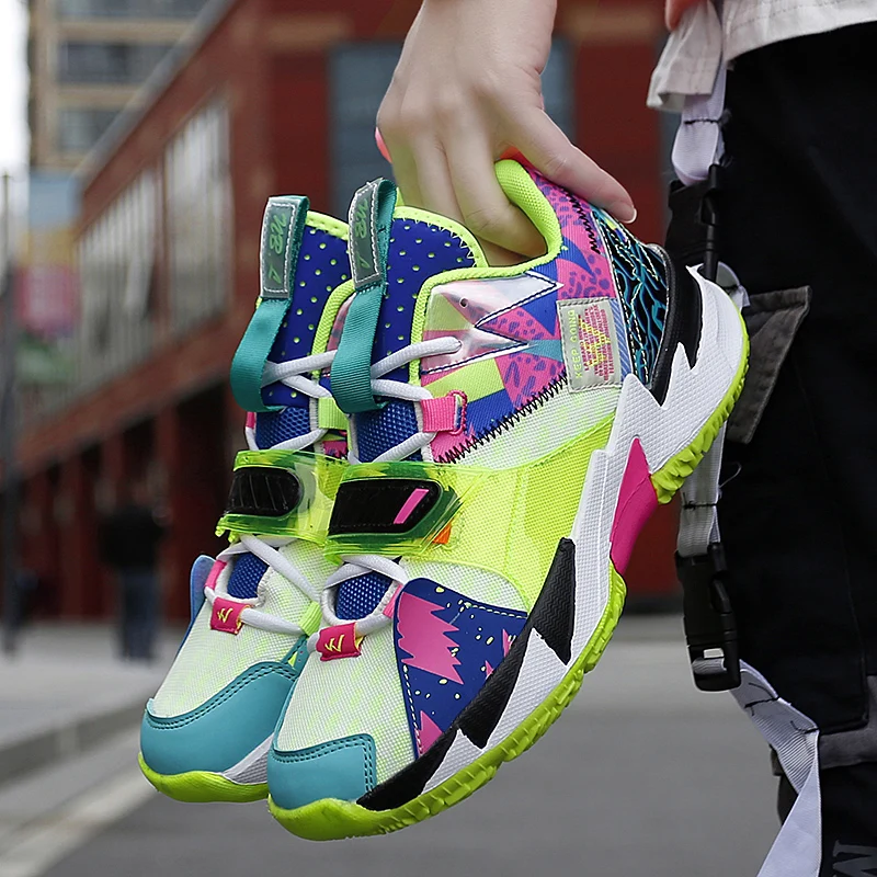 multicolor basketball shoes