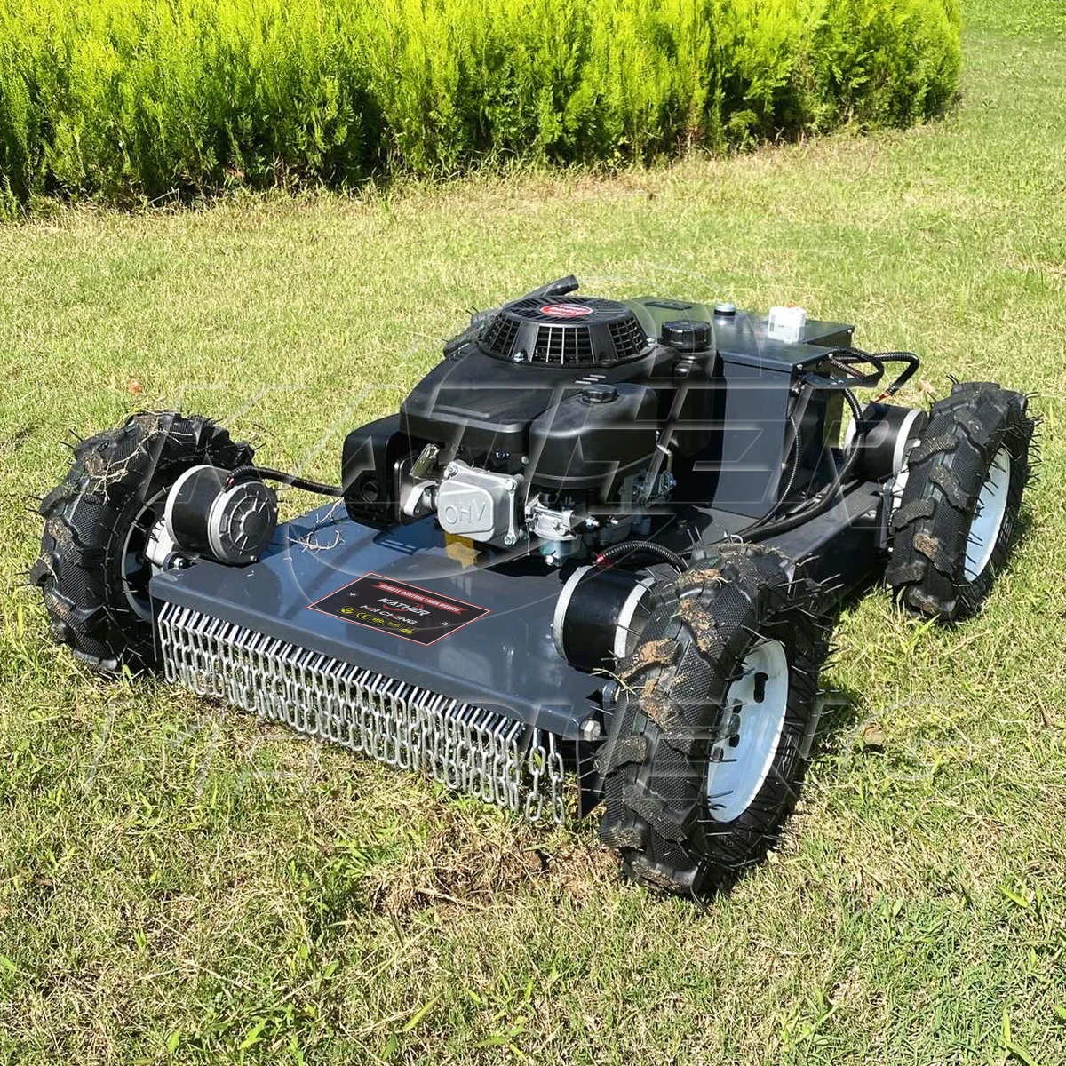 Wholesale Cordless Rc Robot Lawn Mower Garden Grass Cutter Remote Control Lawn Mower With Snow Shovels Sprayers Transport Box
