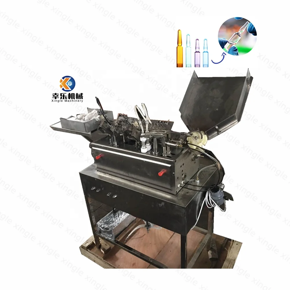 1-2 ml 2 Heads Ampule Liquid Filler Vial  Glass Ampoule Making Machine Small Perfume Ampoule Bottle Filling and Sealing Machine