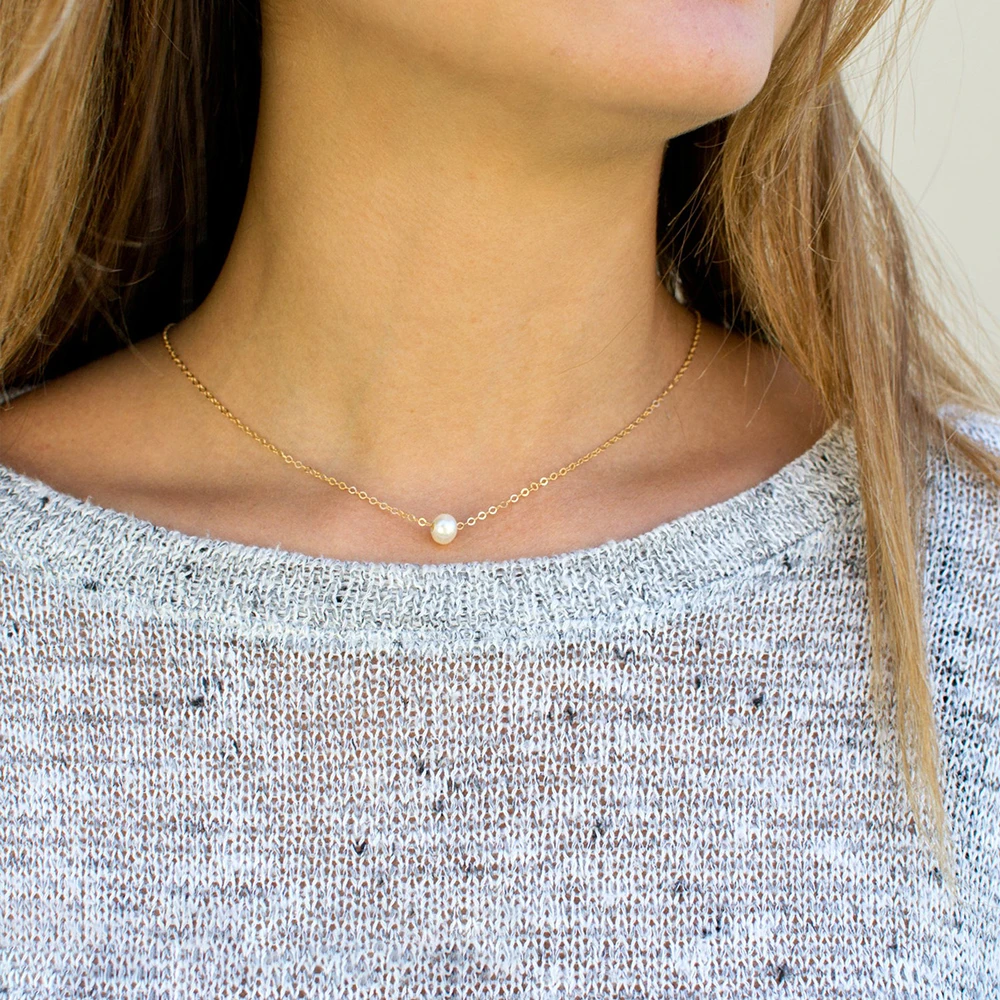 Pearl Jewelry Design | Delicate Pearl Necklace – TGC FASHION