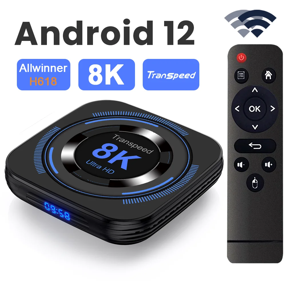 Magcubic TV Box 8K H618 - Android 12, Quad Core, BT Support