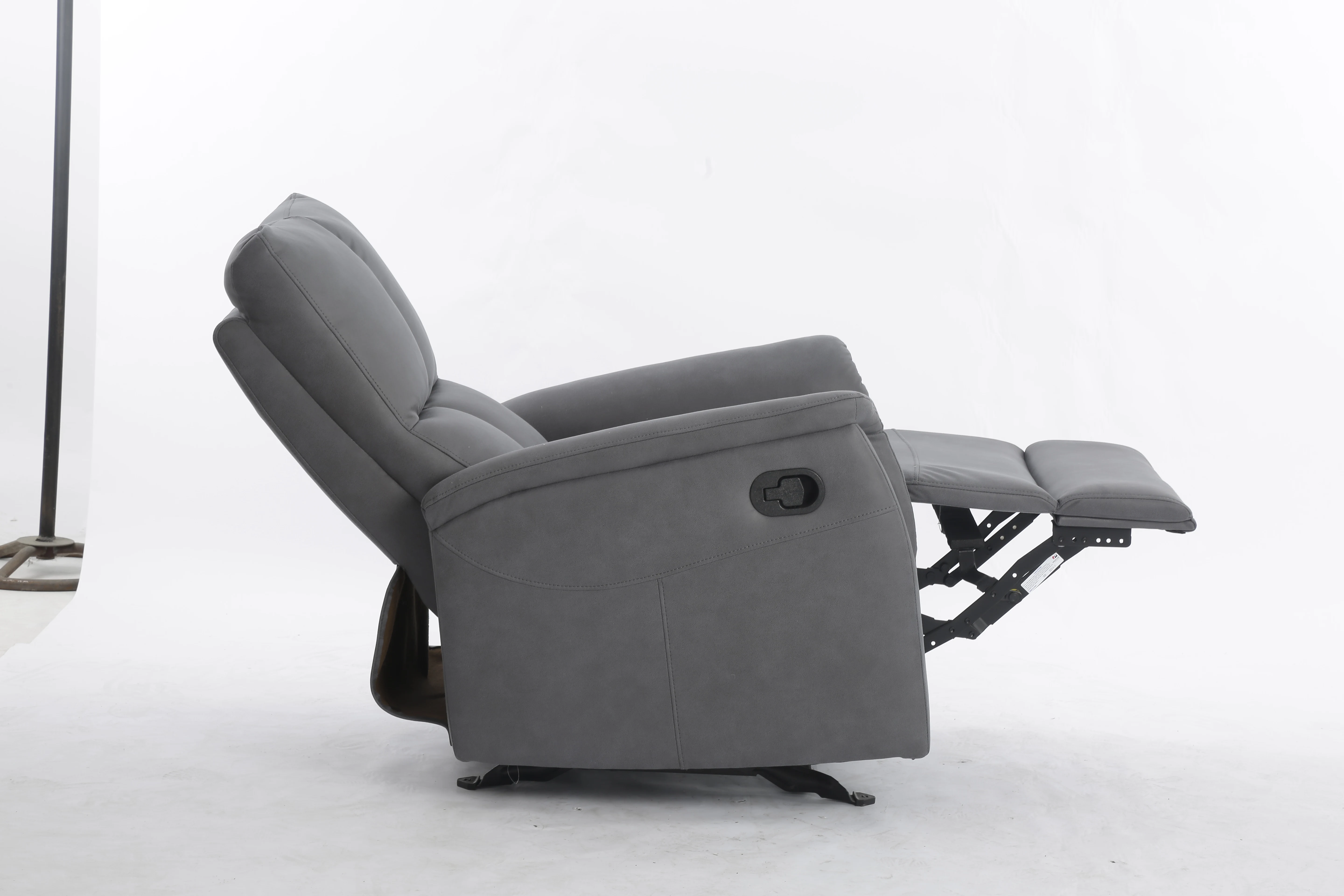 Modern Sx81349 Gliding Manual Recliner Sofa One Seat Fabric Upholstery