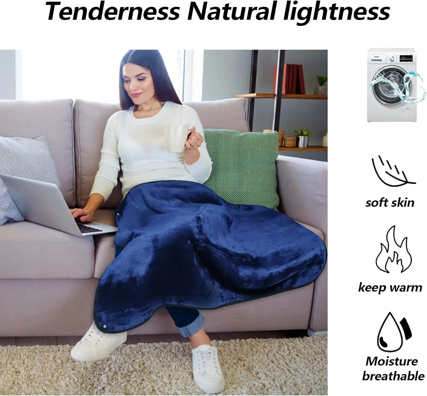 Factory Small Lap Blanket for Adult Soft Cozy Fleece Blanket for Knees Wheelchair Outdoor Blanket for Winter