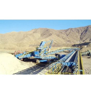 High efficiency  Horizontal or inclined conveying system  Conveying loose materials or finished items Belt conveyor