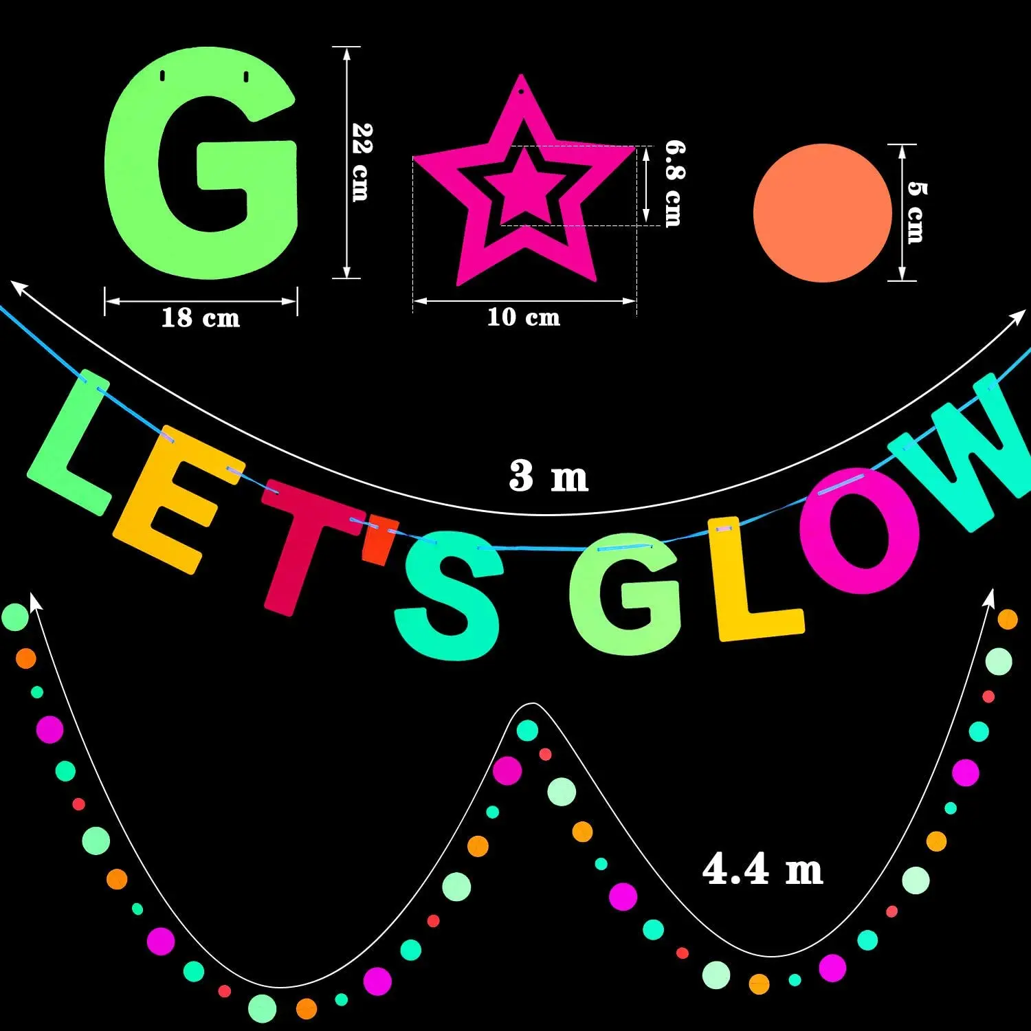 let's glow neon party supplies glow