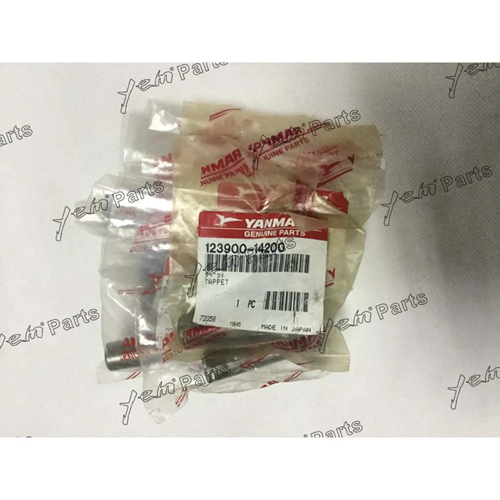 4TNV106 Valve Tappet 123900-14200 for Yanmar Engine Overhaul Kit 2