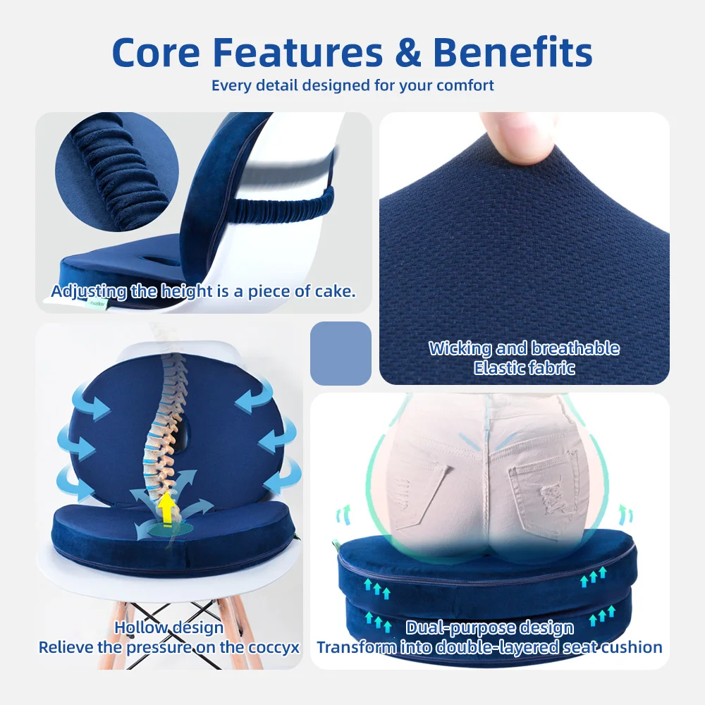 Wholesale Travel Pillow Memory Foam Square Neck Pillow Comfortable Bre - product detail 4