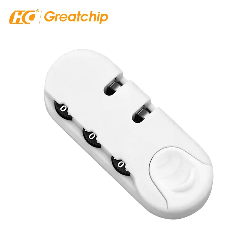 Plastic Security Resettable 3 Digit Dial Combination Travel Luggage Lock