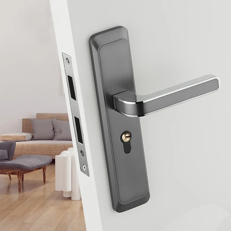 Modern Design Factory Supply Three-Color Simple Door Lock Integrated Universal Indoor Household Door Lever Fashionable & Stylish