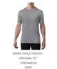 Men crew neck-Grey
