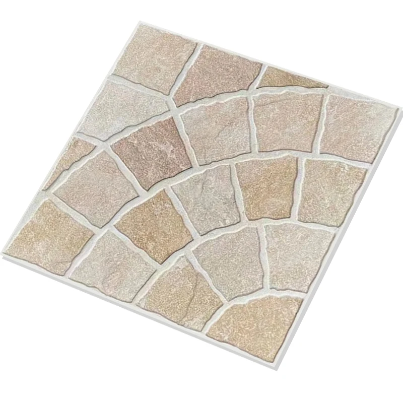 Stone-Look Tile Multicolour Slate Outdoor Tile 40 X 40 Cm Grey Rust Porcelain Outdoor Floor Tile for Balcony Porch Yard