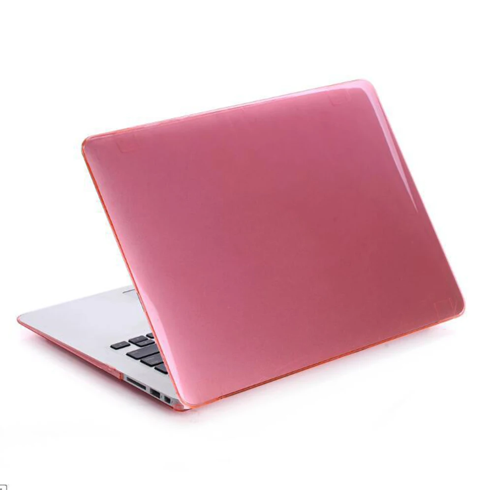 
 Soft Touch Crystal Hard Shell Laptop accessories For Macbook Air Cover 11 12 13 inch Crystal Cover For MacBook Pro Case  