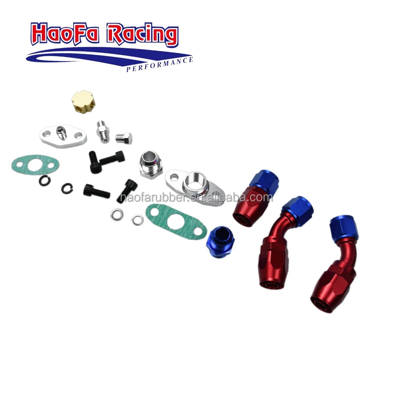 T3/T4 Turbo Oil Feed & Drain Line Kit – Stainless Steel – Universal Fit