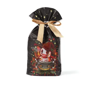 Halloween Skull Creative Lollipop Multi-Flavor Hard Candy Snacks Soft Sugar Cartoon Children's Holiday Gift Exports Halal