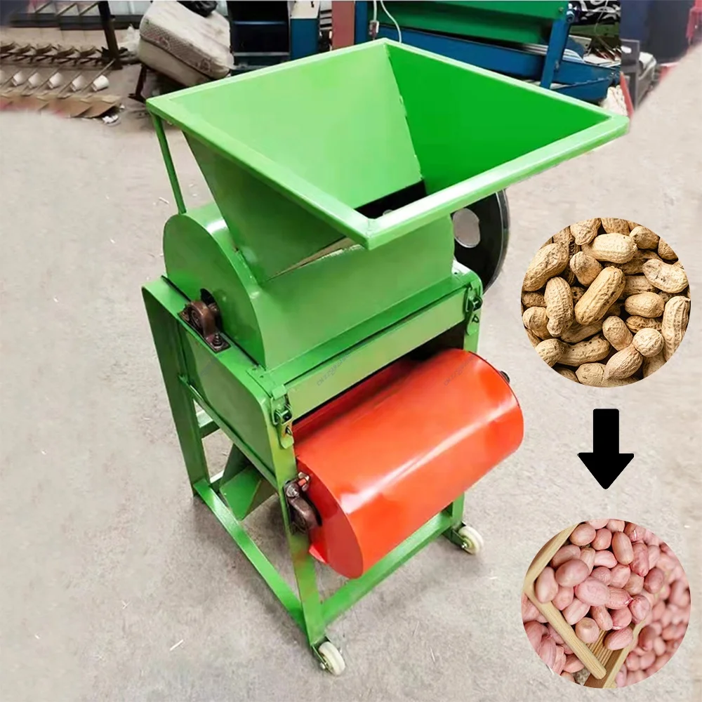High Efficient Peanut Thresher Machine Low Cost Groundnut Shelling Peeling Machine China Factory Sale Peanut Sheller Good