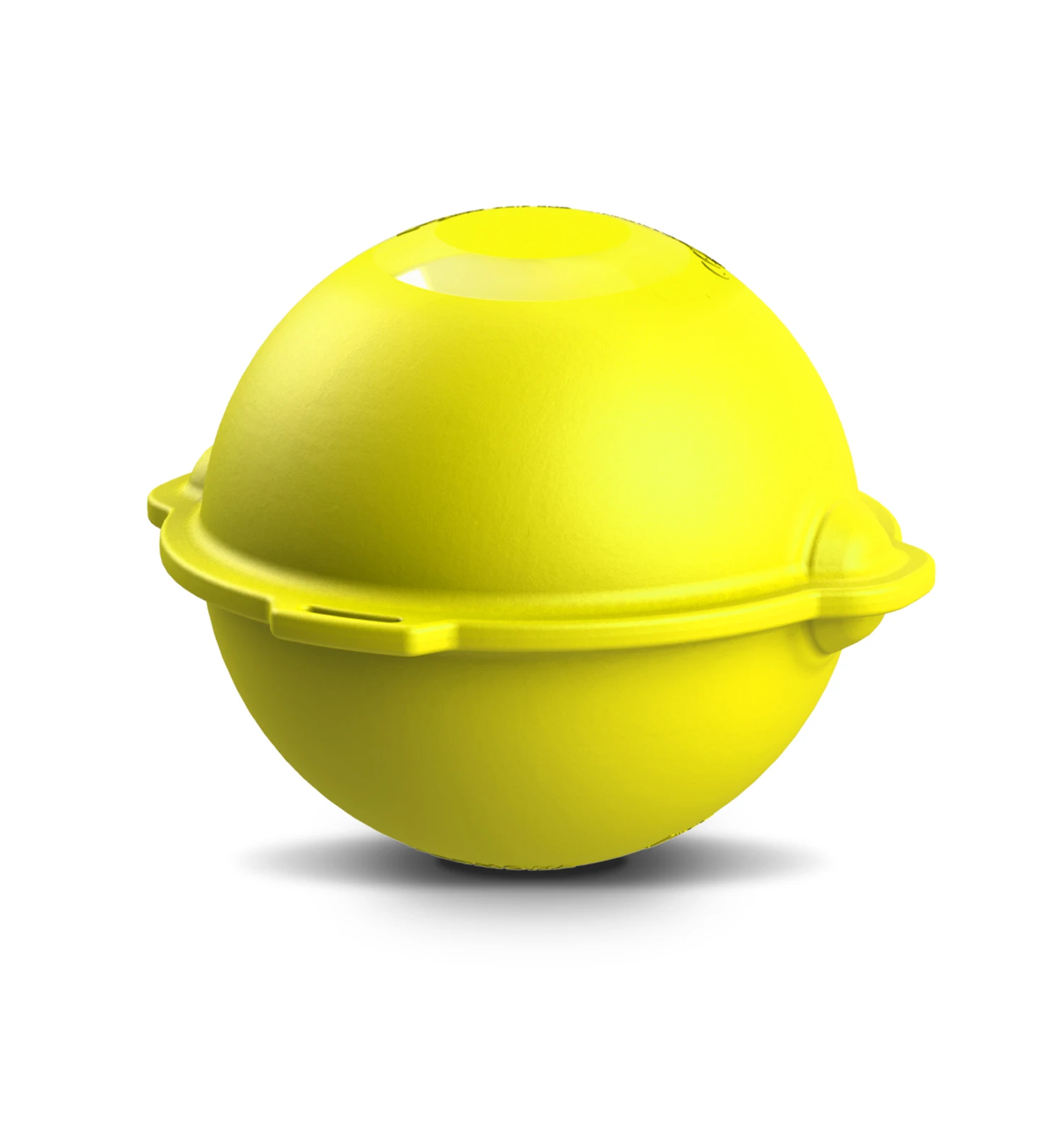Yellow Underground Buried Gas Location Marker Ball 83 khz Hdpe Waterproof for Utility Tracing